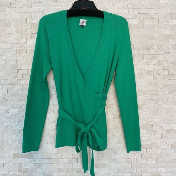 Cabi Green Spearmint Cocktail Wrap Cardigan. Size Medium. NWOT! - Picture 2 of 5